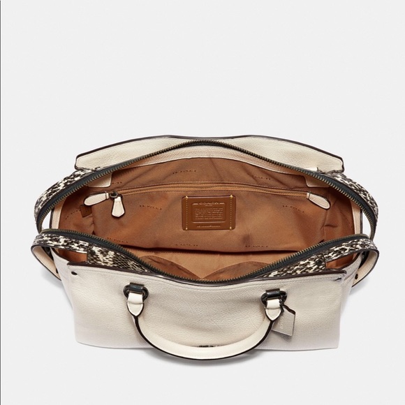 Coach Drew Satchel with snakeskin details - Picture 2 of 8
